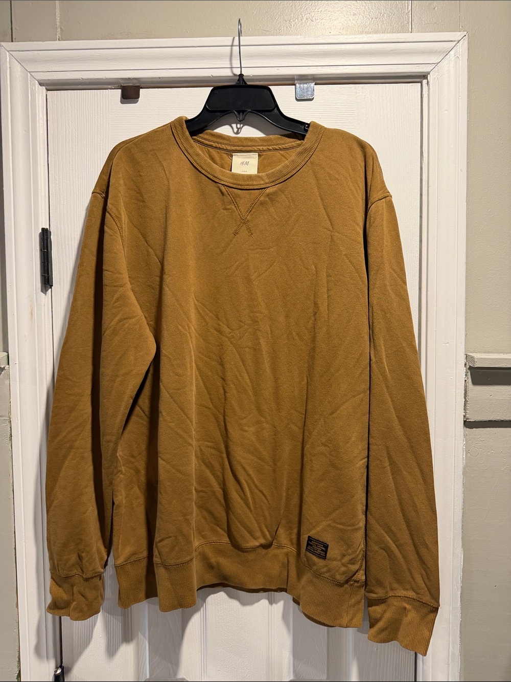 H&M Men's Crewneck Sweater in Mustard